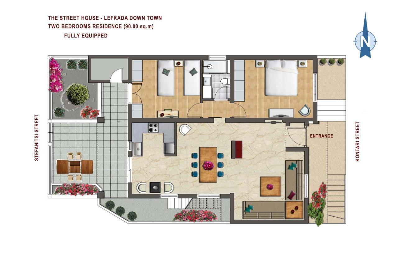 The Street House Villa Lefkada City Bagian luar foto